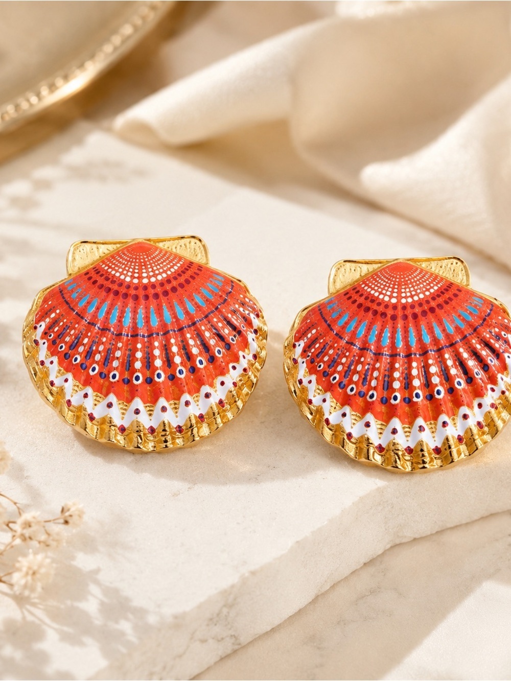 Ocean Treasure Shell Earrings